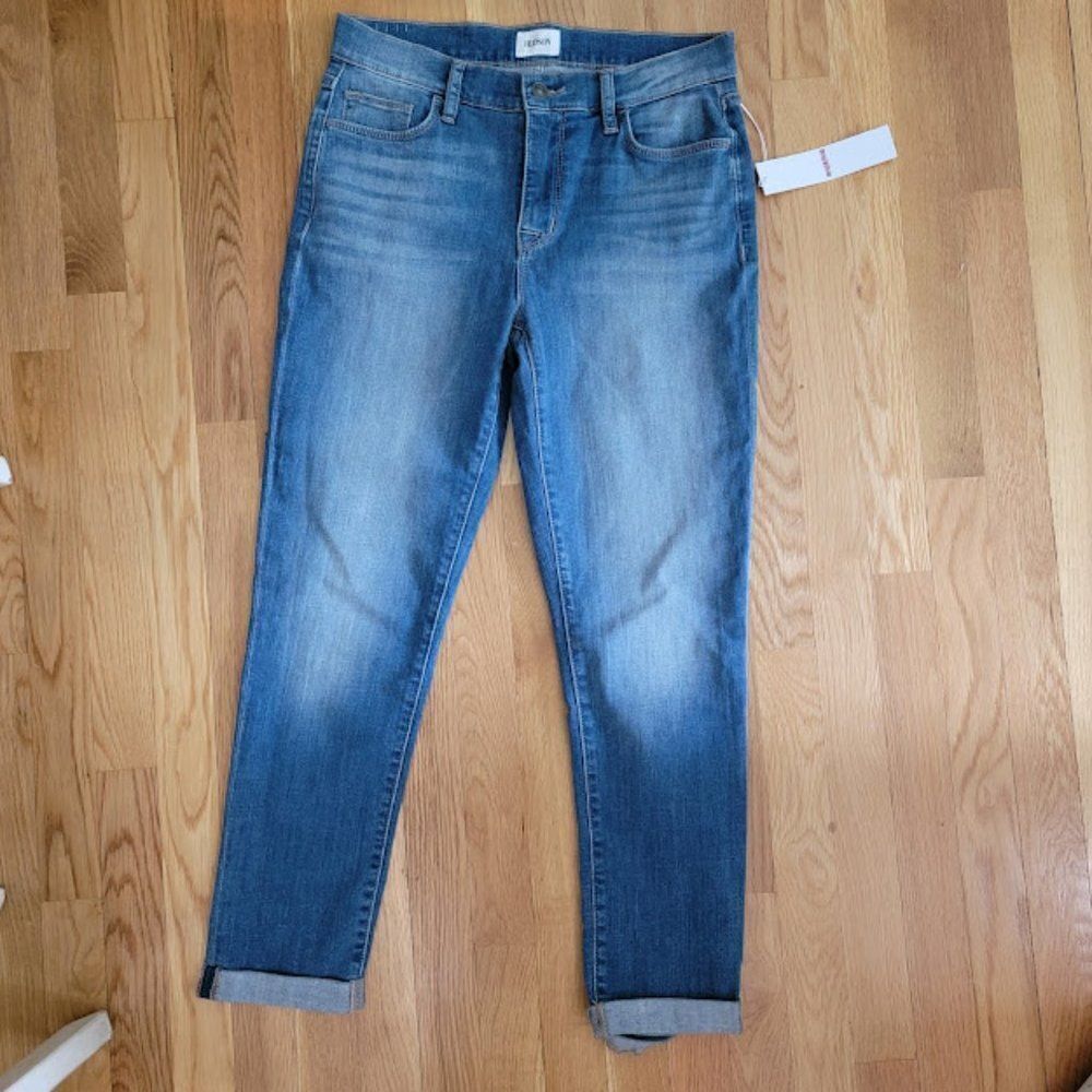 Hudson Jeans Natalie Midrise Slim Boyfriend Blue Jeans Size 26 - Picture 5 of 15
